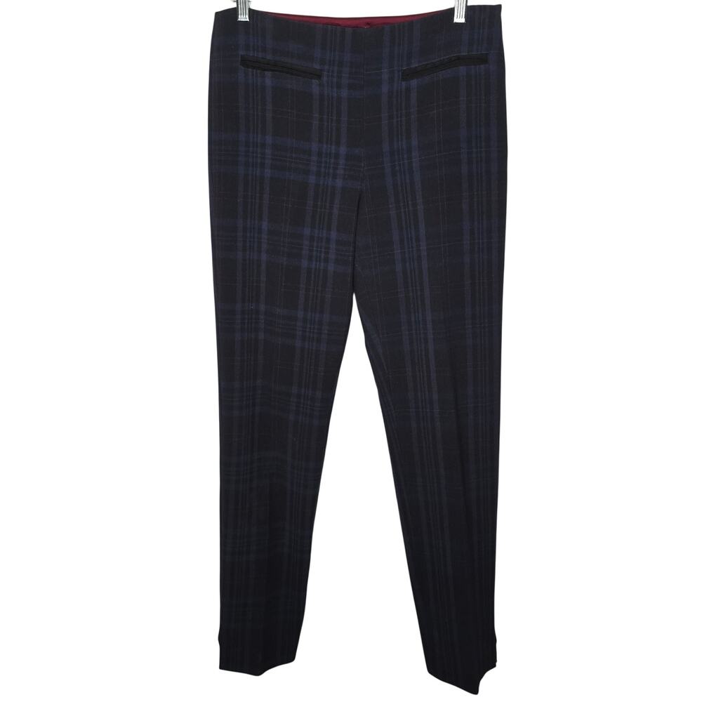 Waverly Grey Liberant Blue Black Red Side Zip Pants Size 4